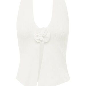 With Jean Rose Top in White